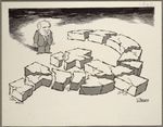 Fuente: Viñeta titulada: "Gorbachev beholds a shattered hammer and sickle" Edmund S. Valtman.