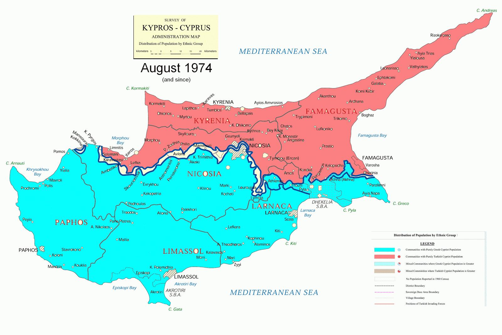 Dossier Chipre (II): De la Independencia a la Operación Atila y la proclamación del Estado Federado Turco de Chipre (1960 -1975)